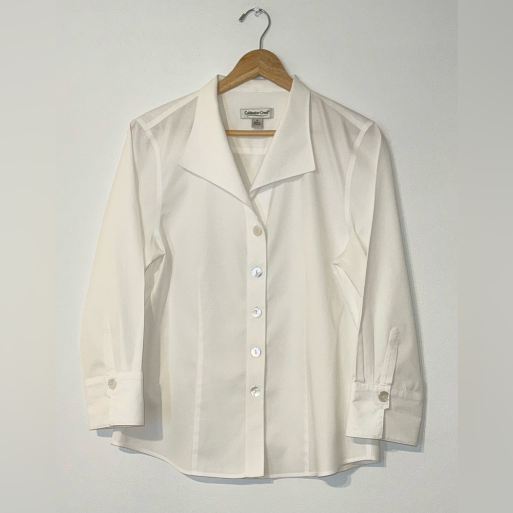 Coldwater Creek Button up 3/4 Sleeve Blouse